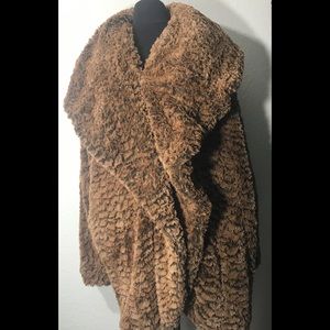 Adrienne Landau Faux Fur Coat